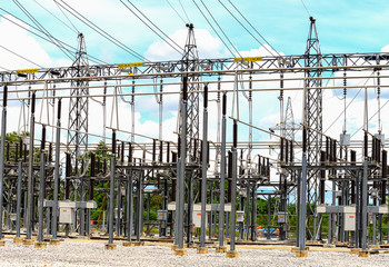 High voltage power substation