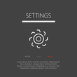 © madrolly - Settings button web icon flat design