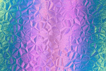 Purple And Cyan Mosaic Pattern As Abstract Background.