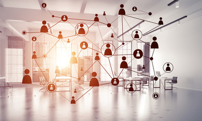 networking and wireless connection as concept for effective mode