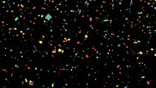 Background Of Multi-colored Flying Confetti