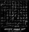 © veekicl - Vector hand drawn arrows set chalkboard eps10