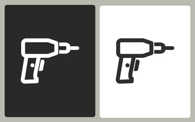 Poster - Drill - vector icon.