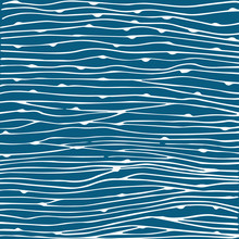 Abstract Hand-drawn Wave Patterns.