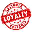 Customer loyalty ink business stamp