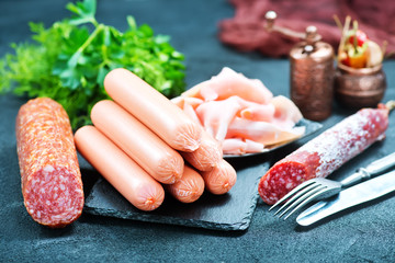 Canvas Print - sausages