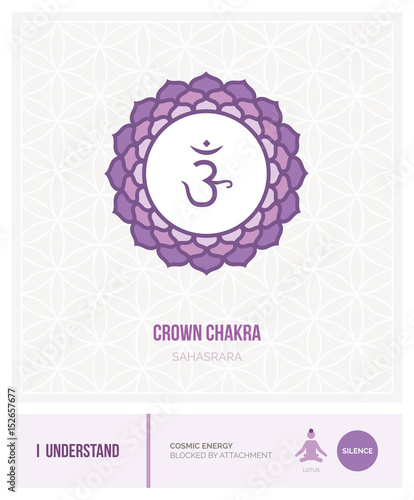 Obraz na plátně Crown chakra Sahasrara