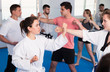 © JackF - Adults training at karate class