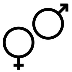  Venus and Mars the black color icon.