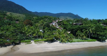 Poster - Aerial View of Paradise Beach in Ilhabela, Brazil