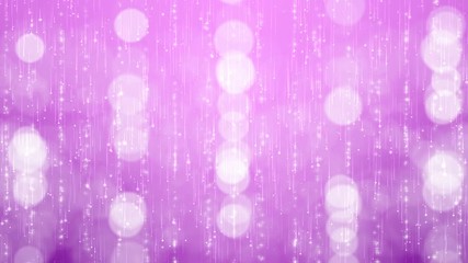 Wall Mural - abstract bokeh background. moving lights particles. computer generated seamless loop.