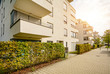 New apartment buildings - modern residential development in a green urban settlement