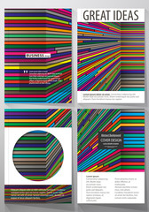 Wall Mural - business templates for brochure, magazine, flyer, booklet, report. cover design template, abstract v
