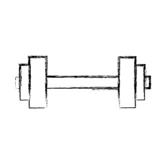 Gym dumbbell weight vector illustration graphic design