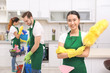 © Africa Studio - Cleaning service team at work in kitchen