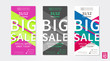 © aleksorel - Vector colorful promotion banner Big Sale. Business offer vertical flyer template.