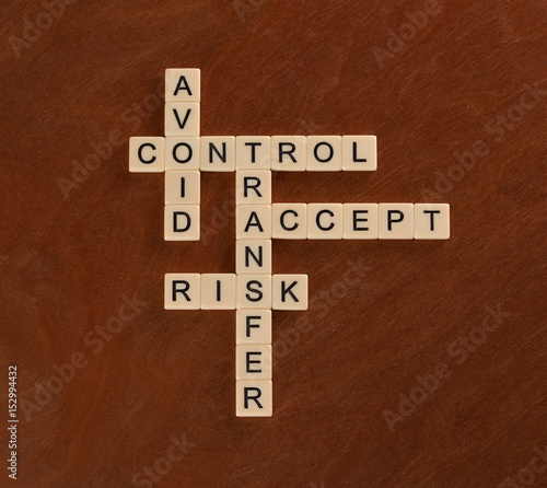 Crossword Puzzle With Words Avoid Control Transfer Accept Risk 