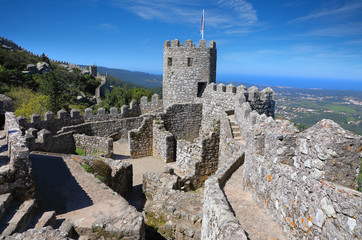 Fototapete - Moorish castle at sunny morning