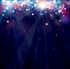 Wall Mural - vector colorful lights background.