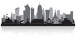 Doha Qatar city skyline silhouette
