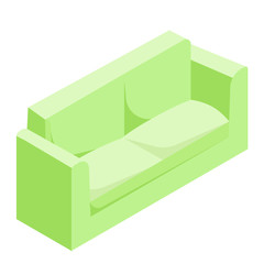 Wall Mural - green sofa. isometric vector