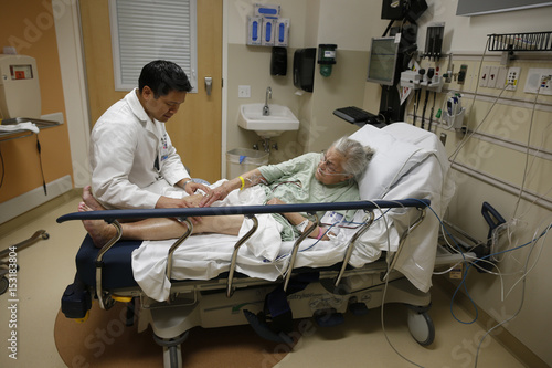 Patient Bush Receives Treatment From Doctor Yeh In The