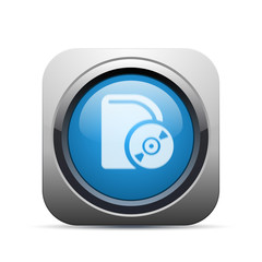 Wall Mural - square push-button -vector