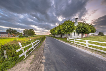 Canvas Print - Countryside at Aduarderzijl