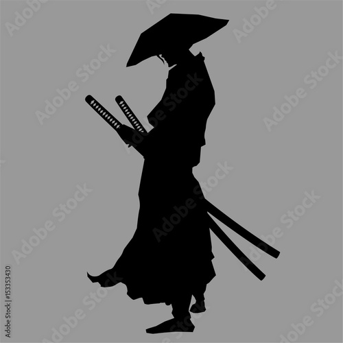 Photo  Samurai silhouette