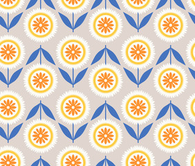 Poster - seamless floral pattern