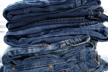 Wall Mural - Pile of jeans