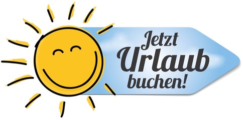 Canvas Print - Jetzt Urlaub buchen 