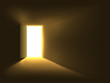 Bright doorway light