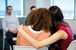 © WavebreakMediaMicro - Creative businesswoman embracing each other at office