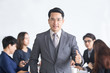 © Jestercine - Asian businessman with leader concept and a group of person, 30-40 year old.