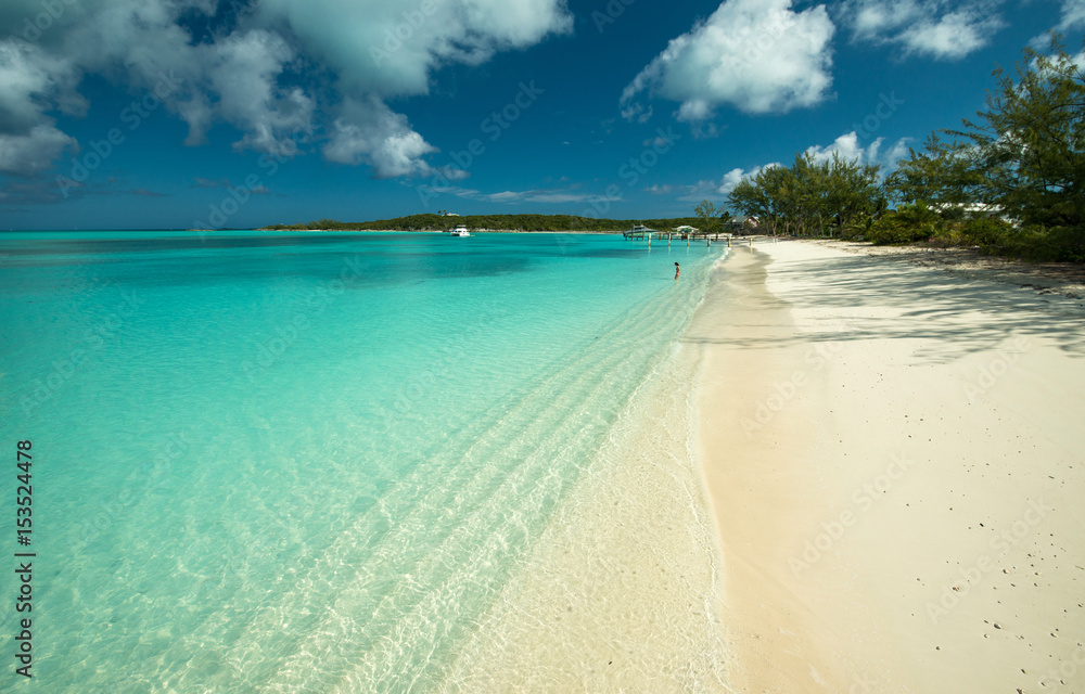 Exuma beaches, Bahamas - obrazy, fototapety, plakaty 