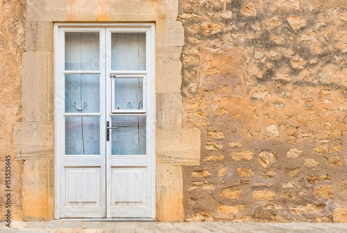 Tur Holz Weiss Mauer Stein Haus Mediterran Buy This Stock Photo And Explore Similar Images At Adobe Stock Adobe Stock