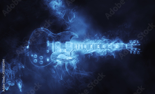 Obrazy elektroniczna muzyka  niesamowita-hard-rockowa-gitara-w-dymnej-formie