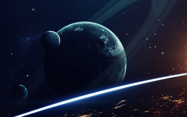 deep space imagination, planets, stars and galaxies in endless universe elements of this image furni