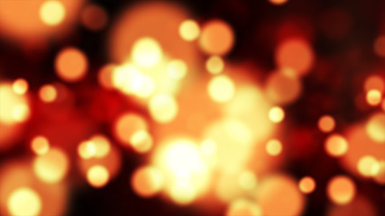 Poster - Red orange bokeh background