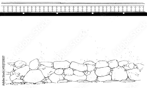 漫画風ペン画イラスト 塀 Stock Illustration Adobe Stock 漫画風ペン画イラスト 塀 Stock Illustration Adobe Stock