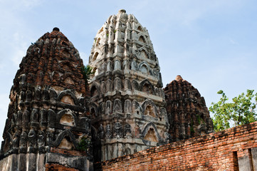 Wall Mural - Pagoda at Wat Si Sawai, Sukhothai Historical Park, Sukhothai Thailand