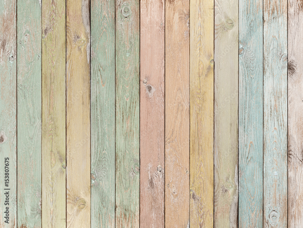 wood background or texture with planks pastel colored - obrazy, fototapety, plakaty 