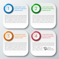 Wall Mural - Infographics Web Banner & Label Design
