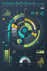 Aufkleber - Infographic background