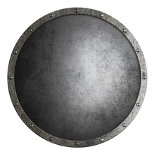 Medieval Round Shield Isolated 3d Illustration