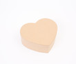 Brown heart shape paper box