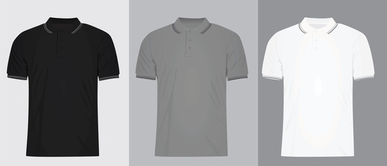 Men polo t shirt template vector