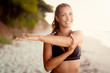 © milanmarkovic78 - Girl Exercising On The Beach