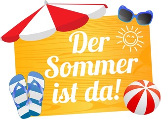 Wall Mural - Der Sommer ist da